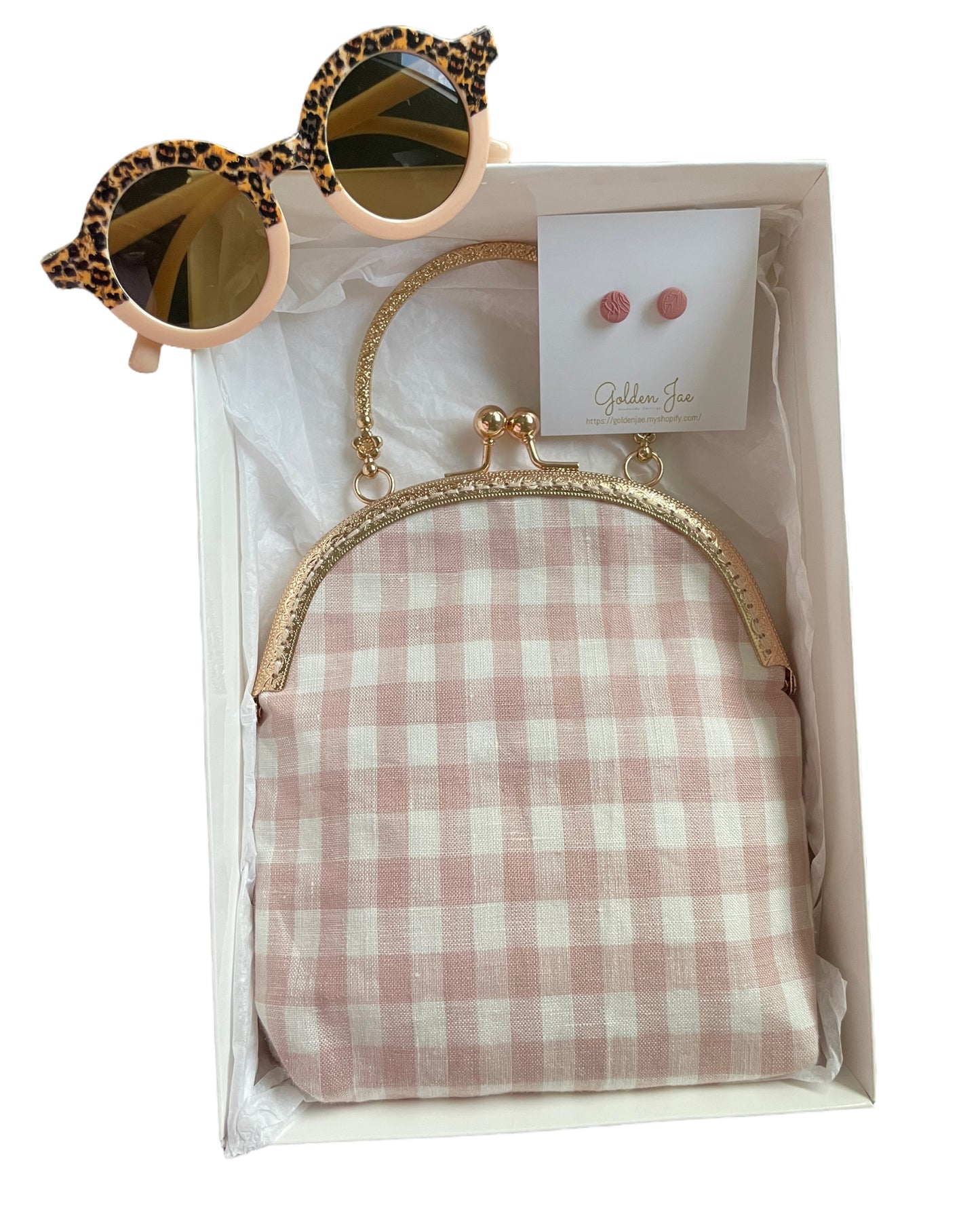 Gingham Purse Gift Box