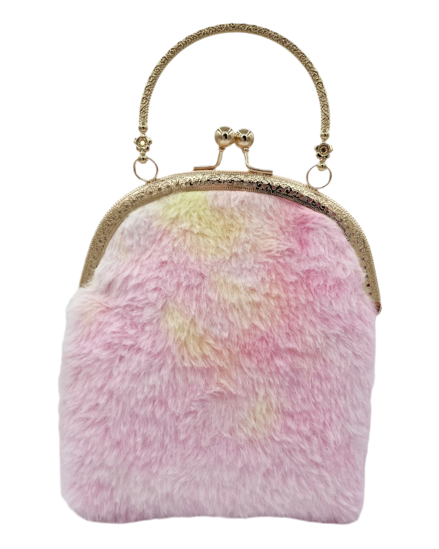 Fluffy Rainbow Purse