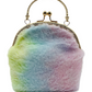 Fluffy Rainbow Purse