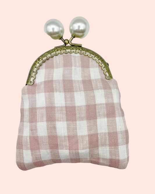 Gingham Musk Coin Purse