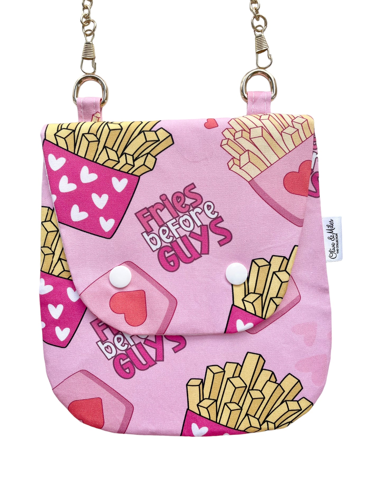 Fries Before Guys Large Crossbody Bag