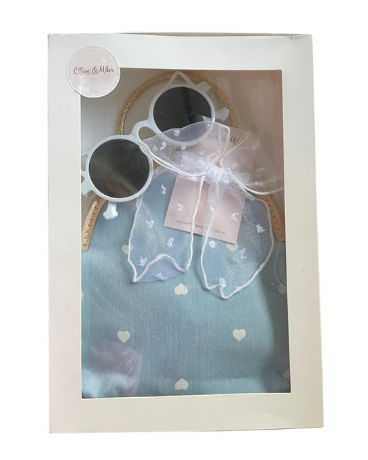 Denim Hearts Purse Gift Box