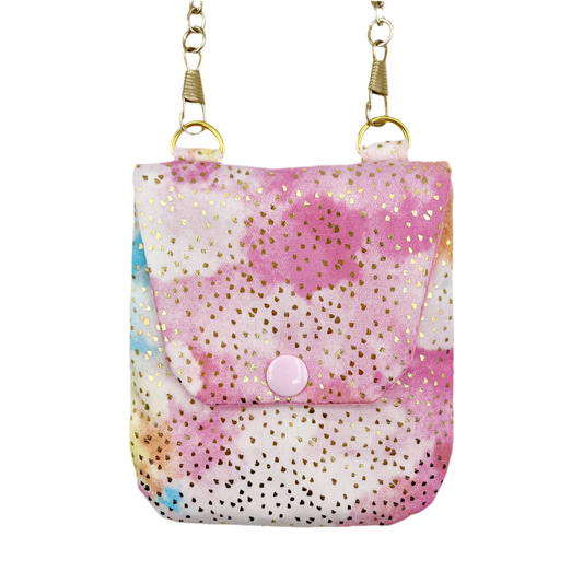 Watercolour Glitz Mini Crossbody Bag