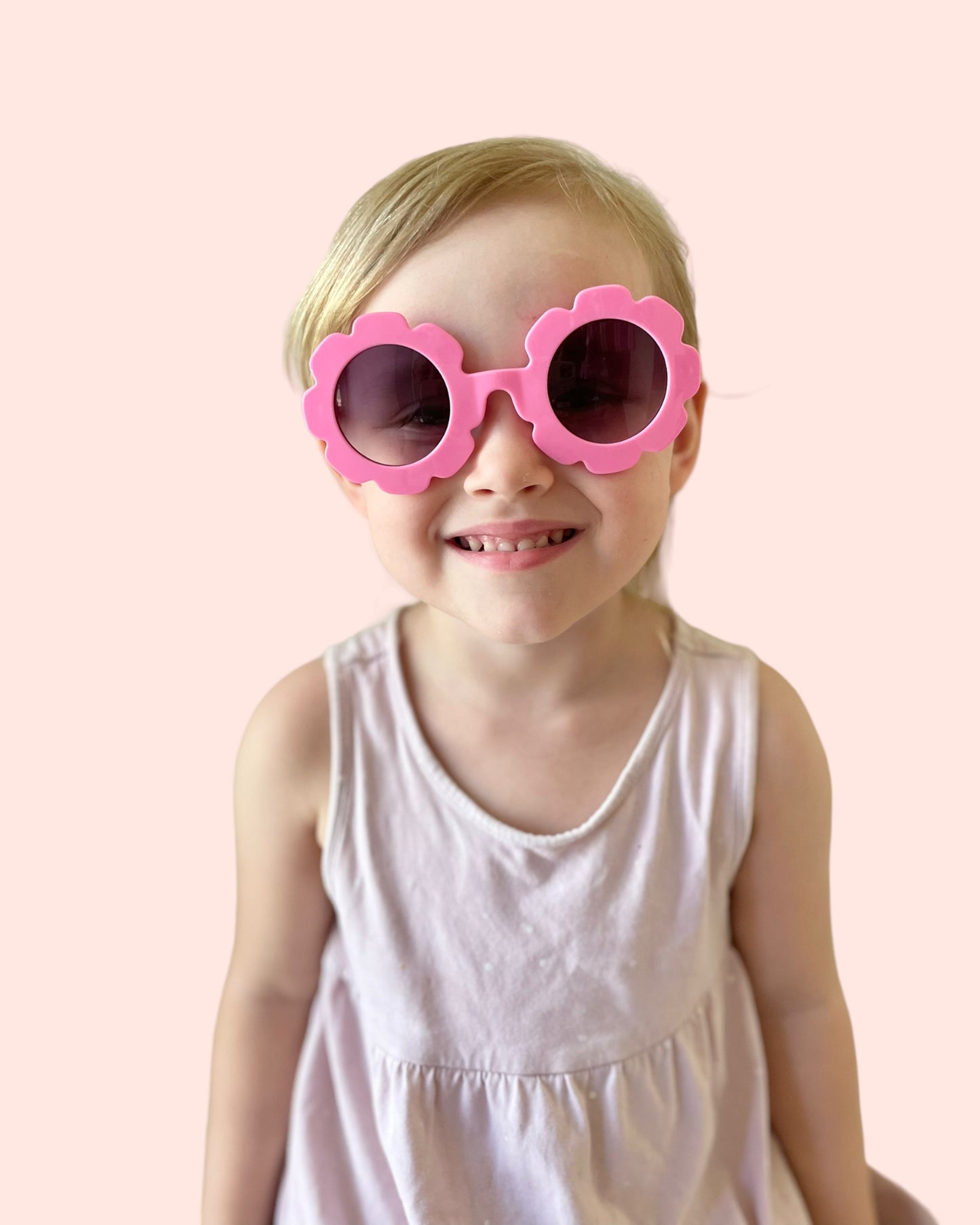 Pink Flower Sunglasses