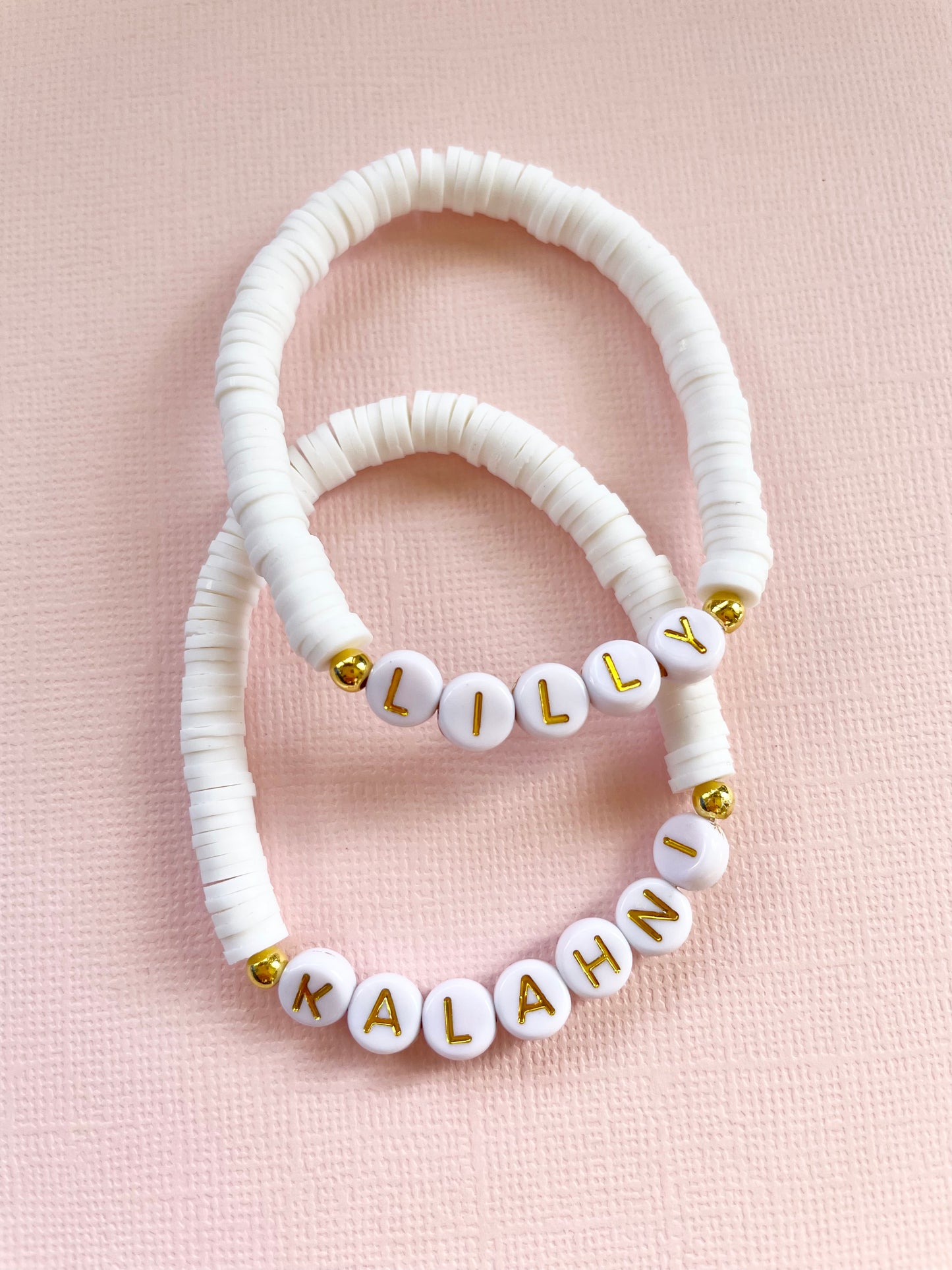 White Name Bracelet