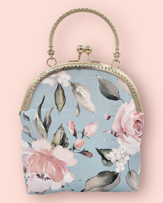 Blue Floral Purse