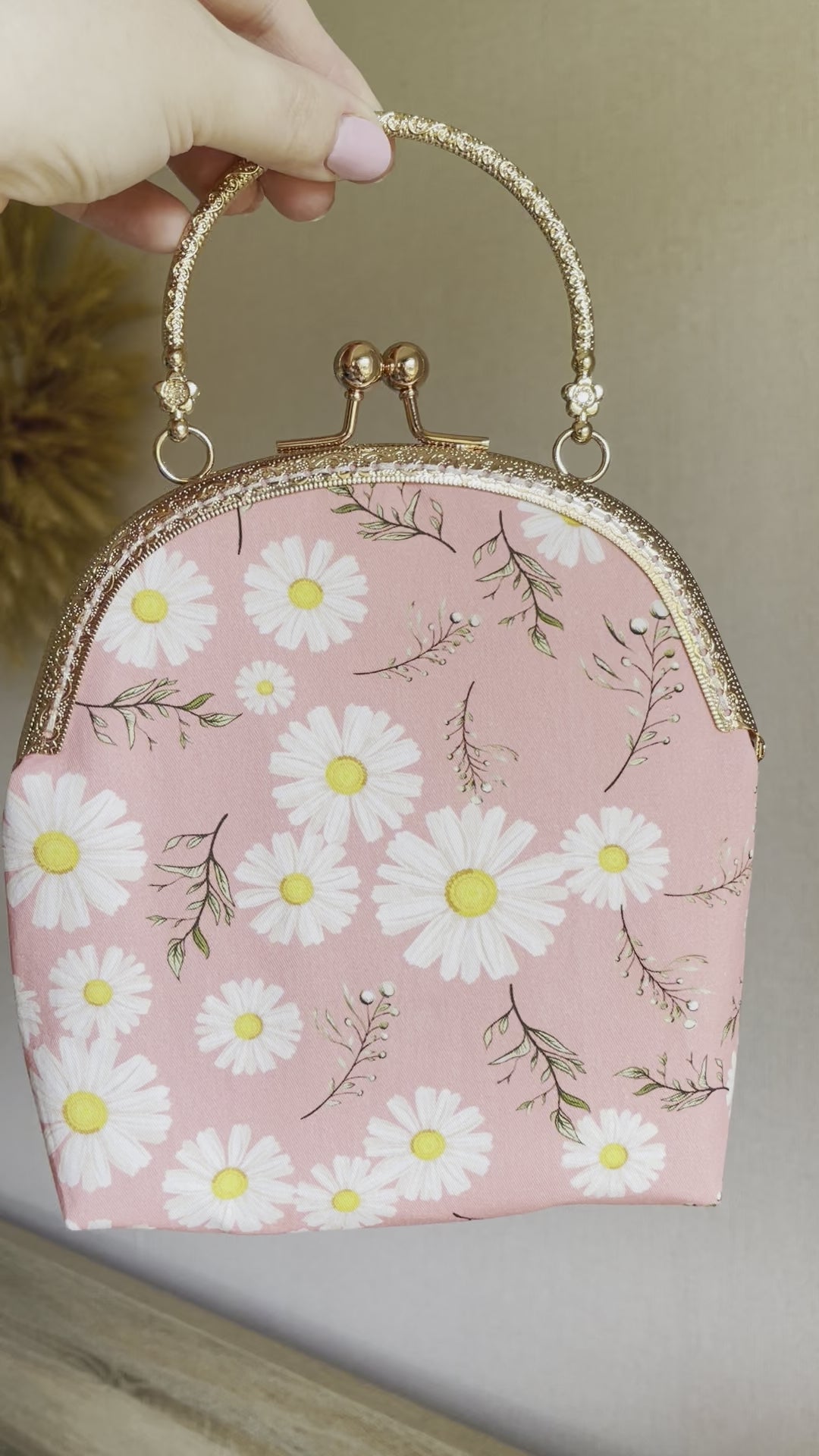 Pink flower purse new arrivals