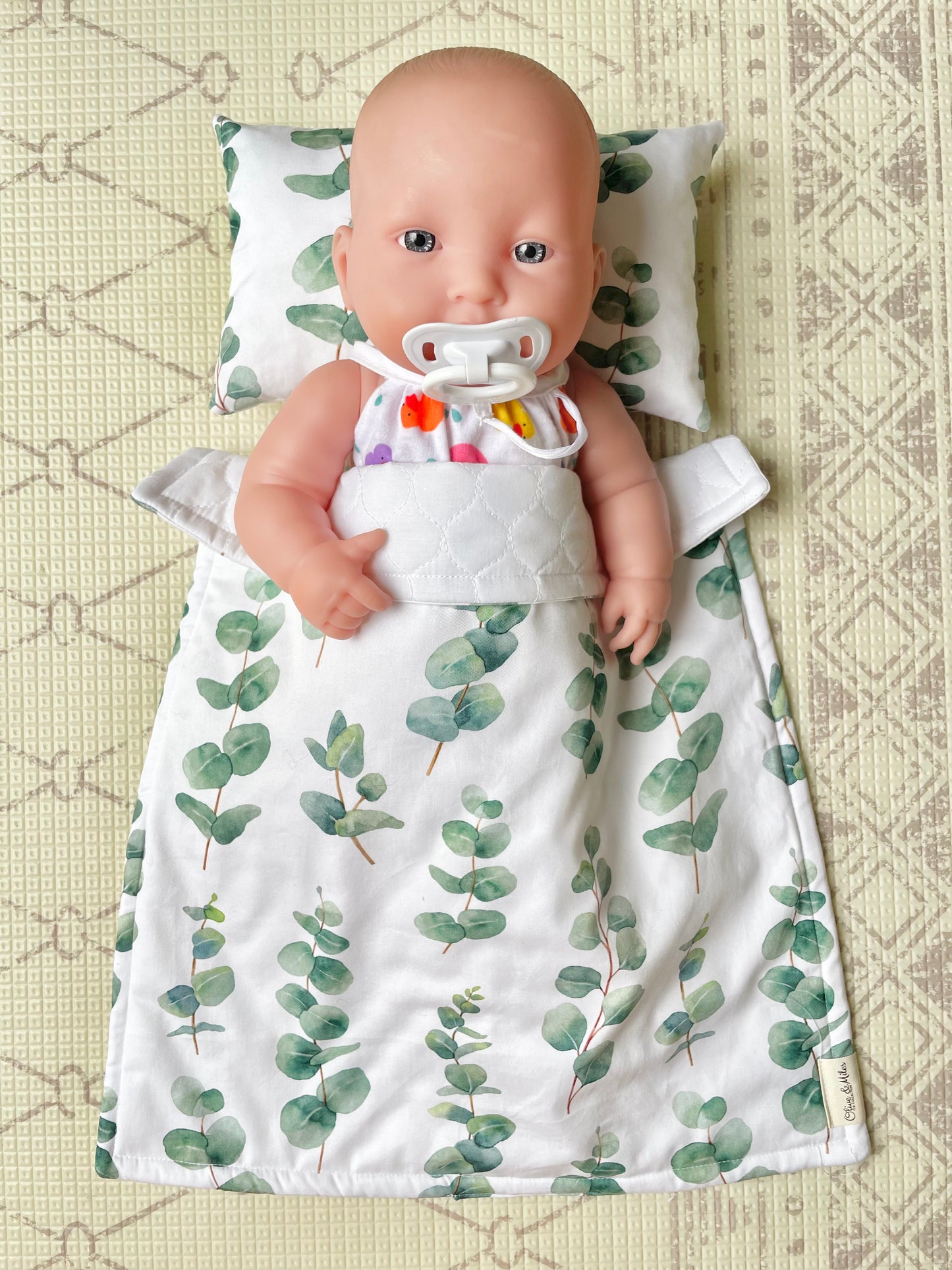 Eucalyptus Doll Bedding