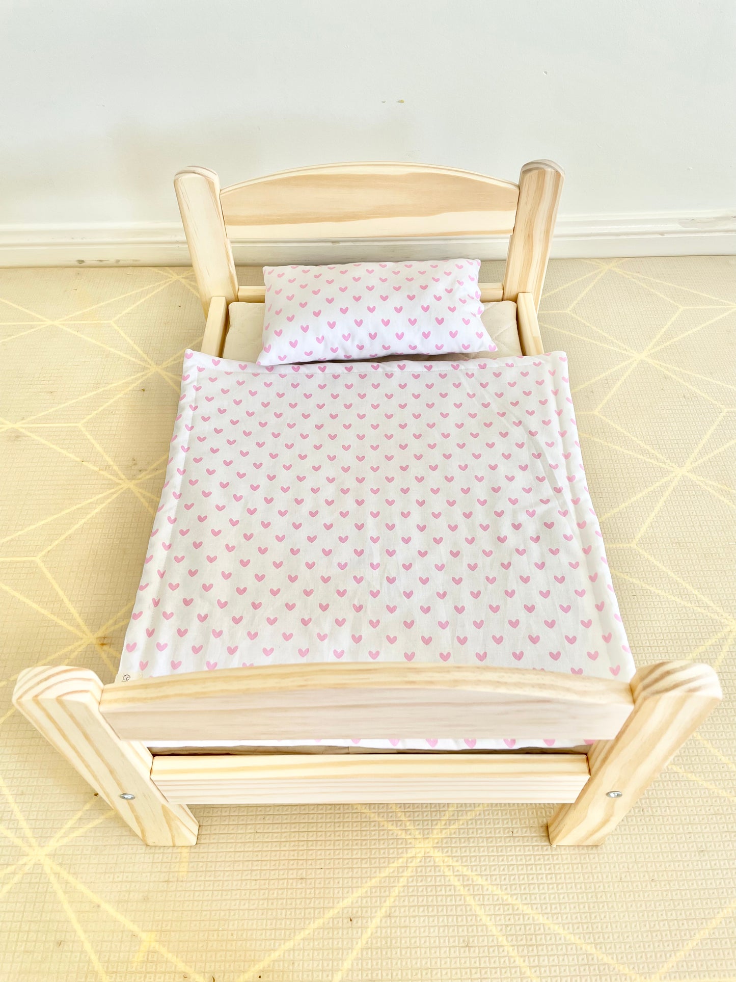 Hearts Doll Bedding