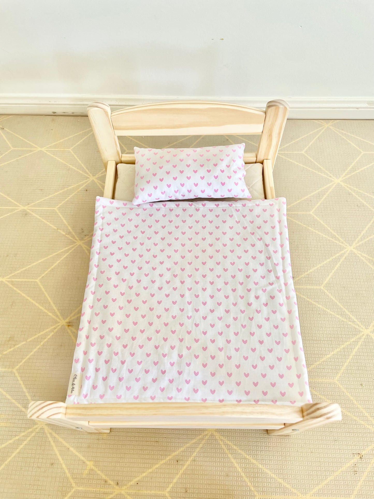 Hearts Doll Bedding