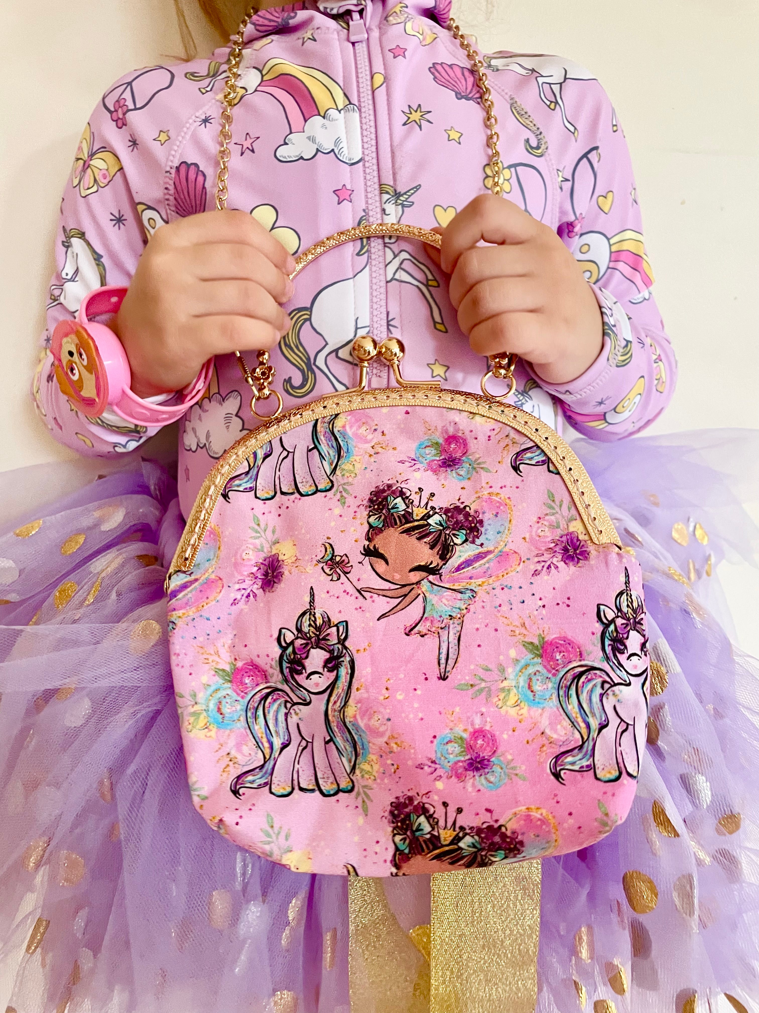 Sprinkles Toyz Pretend Play Makeup Kit for Little Girls with Unicorn Purse  : Fake (Not Real) Make