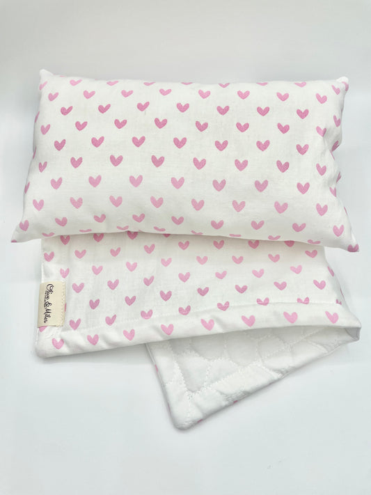 Hearts Doll Bedding